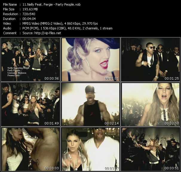 Nelly Feat. Fergie video ”Party People” from dvd ”Express Video May 2008 Week 2”