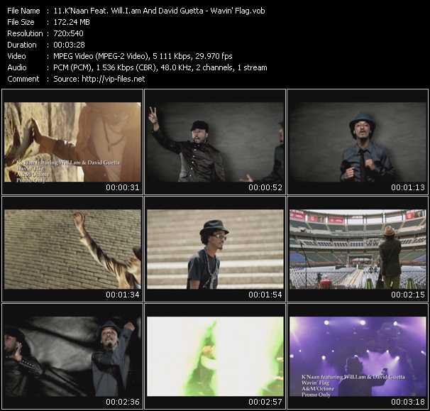 K'Naan Feat. Will.I.am And David Guetta video ”Wavin' Flag” from dvd ”Express Video May 2010 Week 4”