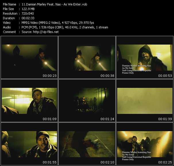 Damian Marley Feat. Nas video ”As We Enter” from dvd ”Express Video June 2010 Week 2”