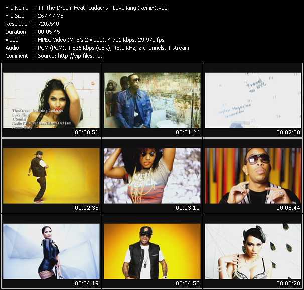 The-Dream Feat. Ludacris video ”Love King (Remix)” from dvd ”Express Video June 2010 Week 4”