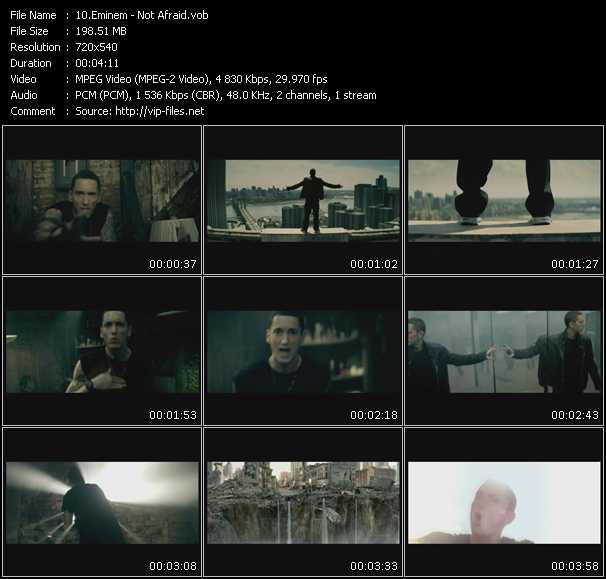 Eminem video ”Not Afraid” from dvd ”Express Video June 2010 Week 5”