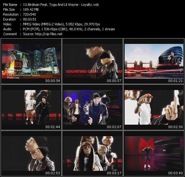 Birdman Feat. Tyga And Lil' Wayne video ”Loyalty” from dvd ”Express Video June 2010 Week 5”
