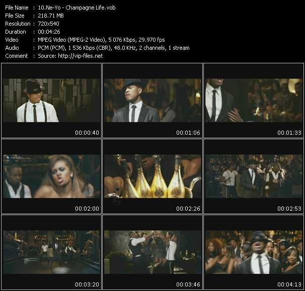 Ne-Yo video ”Champagne Life” from dvd ”Express Video August 2010 Week 2”