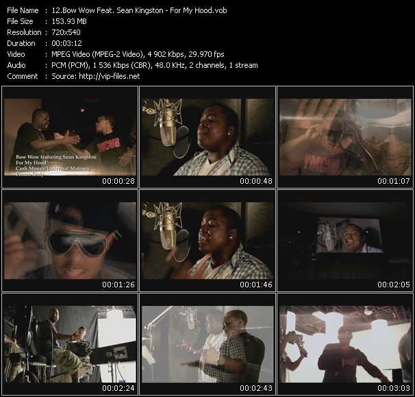 Bow Wow Feat. Sean Kingston video ”For My Hood” from dvd ”Express Video August 2010 Week 3”