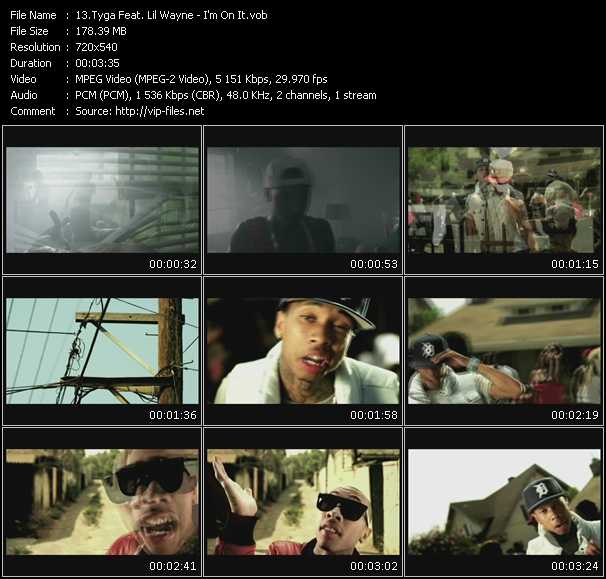 Tyga Feat. Lil' Wayne video ”I'm On It” from dvd ”Express Video August 2010 Week 5”