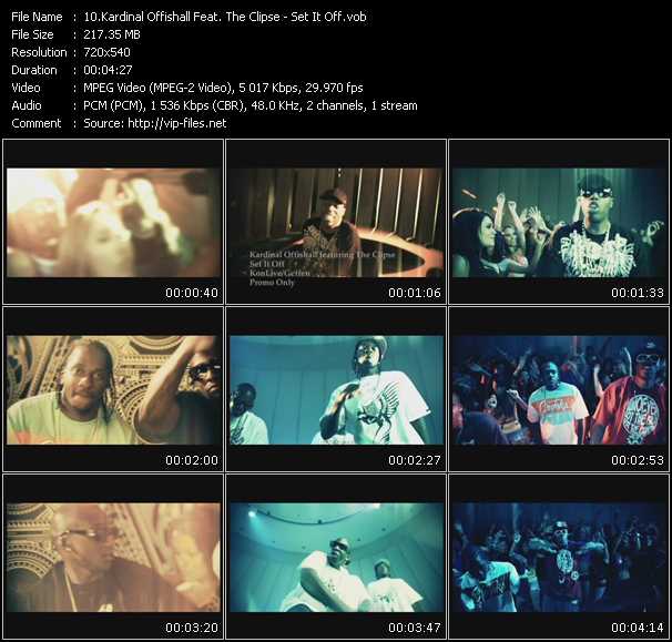 Kardinal Offishall Feat. The Clipse video ”Set It Off” from dvd ”Express Video September 2008 Week 1”