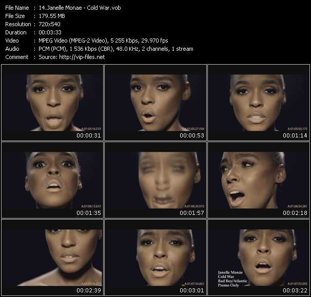 Janelle Monae video ”Cold War” from dvd ”Express Video September 2010 Week 1”