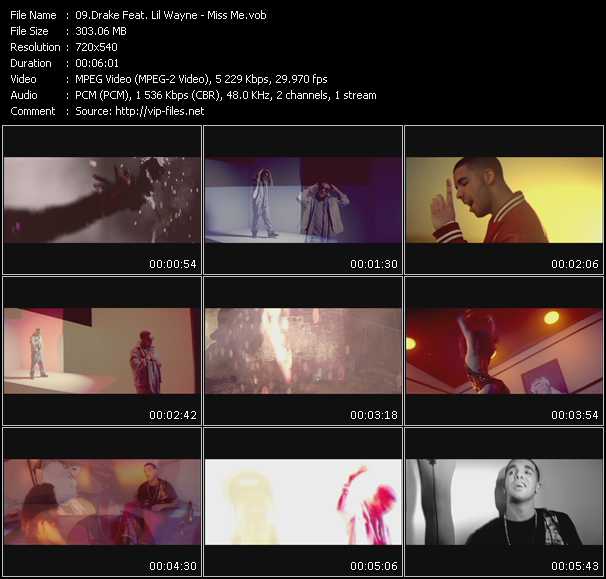 Drake Feat. Lil' Wayne video ”Miss Me” from dvd ”Express Video September 2010 Week 2”