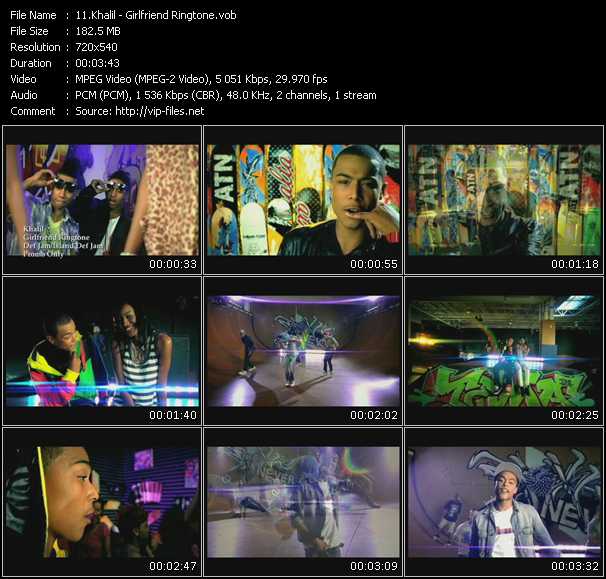 Khalil video ”Girlfriend Ringtone” from dvd ”Express Video September 2010 Week 4”