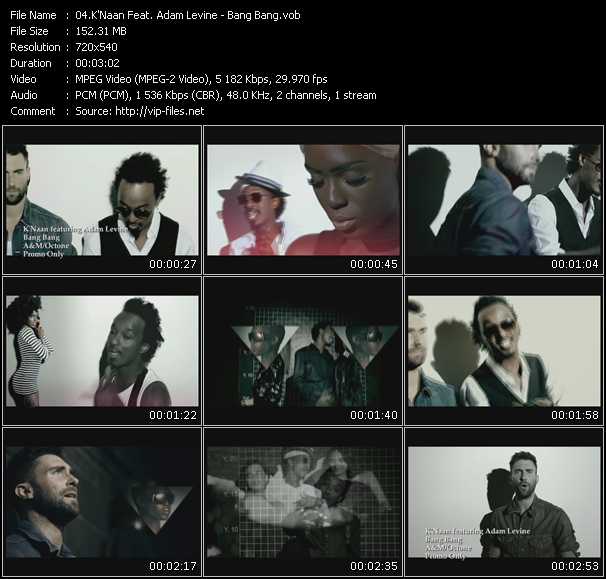 K'Naan Feat. Adam Levine video ”Bang Bang” from dvd ”Express Video October 2010 Week 1”