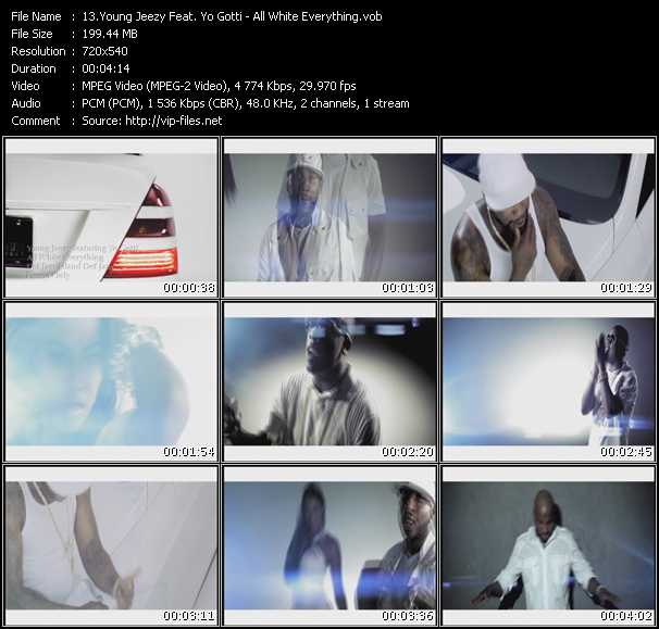 Young Jeezy Feat. Yo Gotti video ”All White Everything” from dvd ”Express Video October 2010 Week 2”