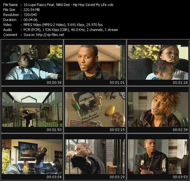 Lupe Fiasco Feat. Nikki Dee video ”Hip Hop Saved My Life” from dvd ”Express Video April 2008 Week 3”