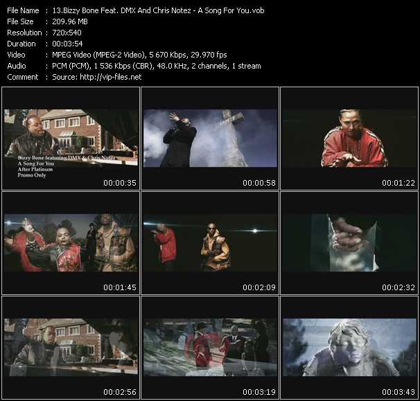 Bizzy Bone Feat. DMX And Chris Notez video ”A Song For You” from dvd ”Express Video April 2008 Week 3”