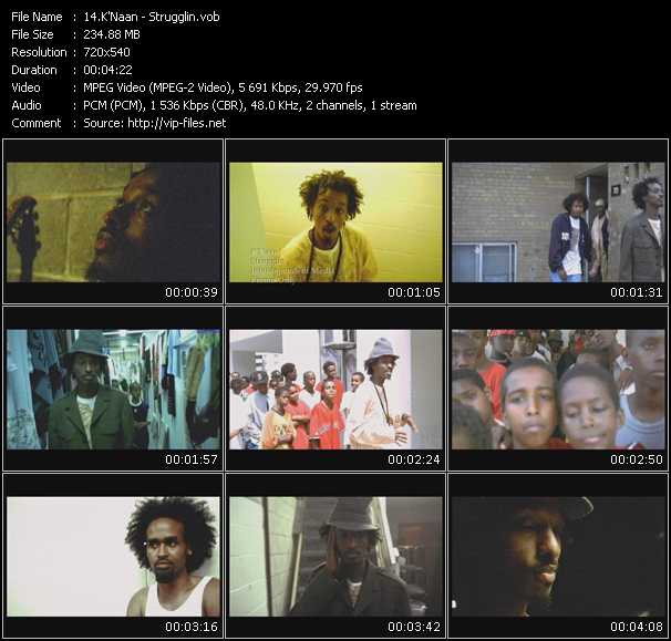 K'Naan video ”Strugglin” from dvd ”Express Video April 2008 Week 3”