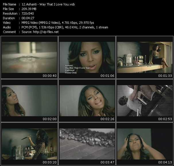 Ashanti video ”Way That I Love You” from dvd ”Express Video April 2008 Week 4”