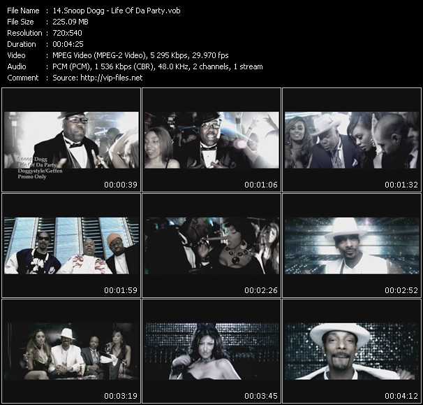 Snoop Dogg video ”Life Of Da Party” from dvd ”Express Video April 2008 Week 5”