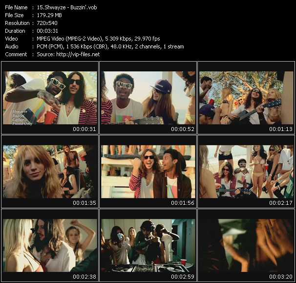 Shwayze video ”Buzzin'” from dvd ”Express Video April 2008 Week 5”