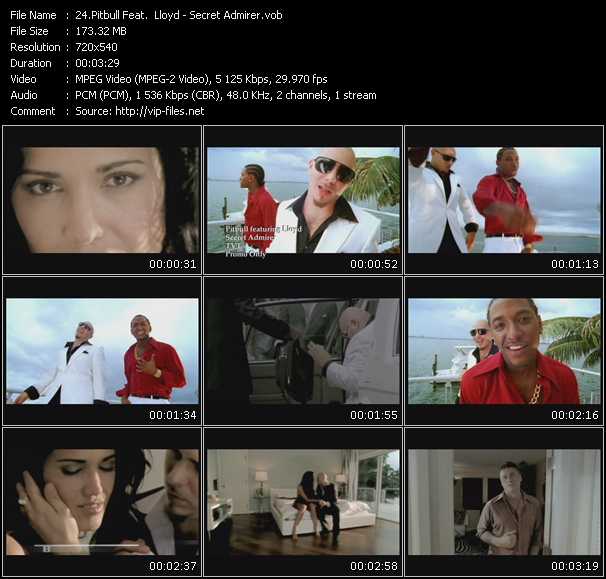 Pitbull Feat. Lloyd video ”Secret Admirer” from dvd ”Hot Video March 2008”