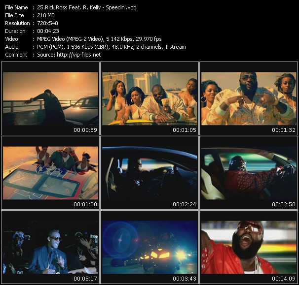 Rick Ross Feat. R. Kelly video ”Speedin'” from dvd ”Hot Video March 2008”