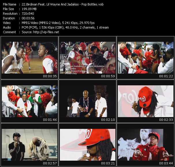 Birdman Feat. Lil' Wayne And Jadakiss video ”Pop Bottles” from dvd ”Hot Video April 2008”