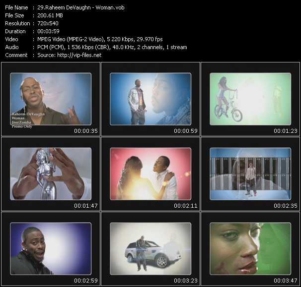 Raheem DeVaughn video ”Woman” from dvd ”Hot Video April 2008”