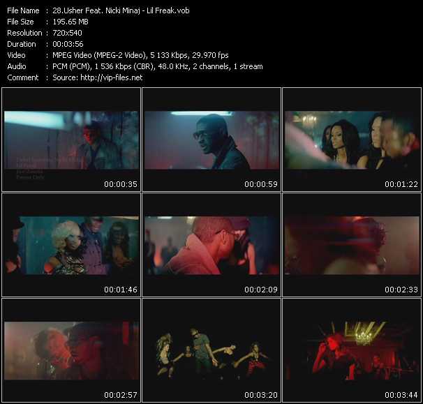 Usher Feat. Nicki Minaj video ”Lil Freak” from dvd ”Hot Video May 2010”