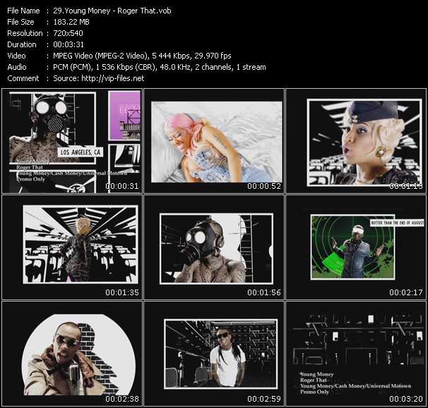 Young Money video ”Roger That” from dvd ”Hot Video May 2010”