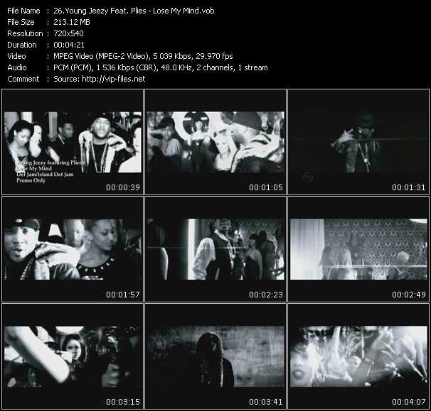 Young Jeezy Feat. Plies video ”Lose My Mind” from dvd ”Hot Video July 2010”