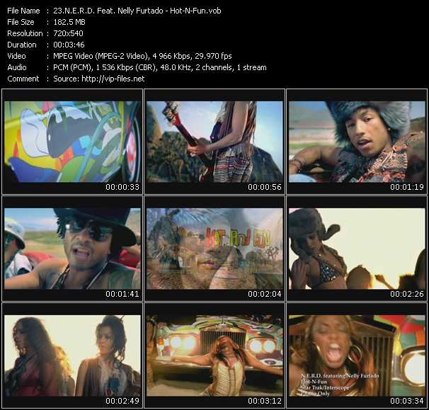 N.E.R.D. Feat. Nelly Furtado video ”Hot-N-Fun” from dvd ”Hot Video August 2010”