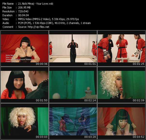 Nicki Minaj video ”Your Love” from dvd ”Hot Video September 2010”