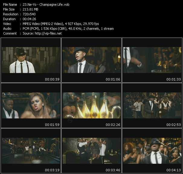 Ne-Yo video ”Champagne Life” from dvd ”Hot Video September 2010”