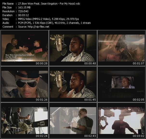 Bow Wow Feat. Sean Kingston video ”For My Hood” from dvd ”Hot Video September 2010”