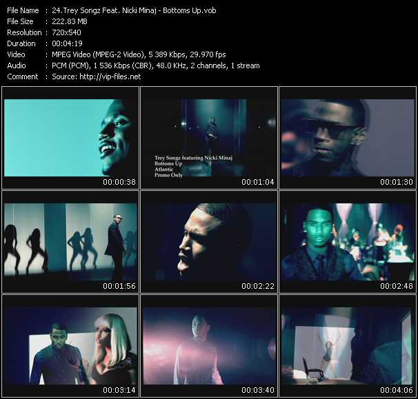 Trey Songz Feat. Nicki Minaj video ”Bottoms Up” from dvd ”Hot Video October 2010”