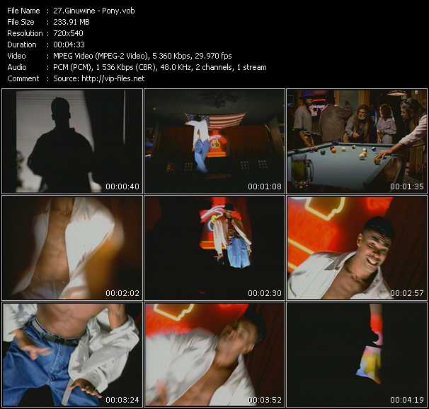 Ginuwine video ”Pony” from dvd ”Hot Video Classics Best Of 1996 Vol.1”