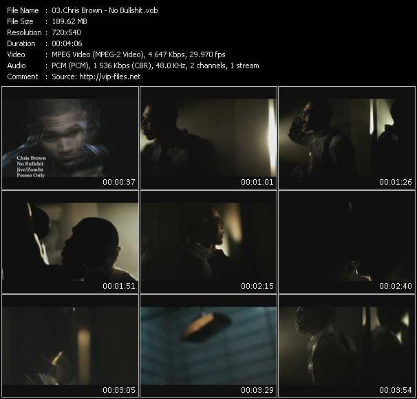 Chris Brown video ”No Bullshit” from dvd ”Urban Video September 2010”