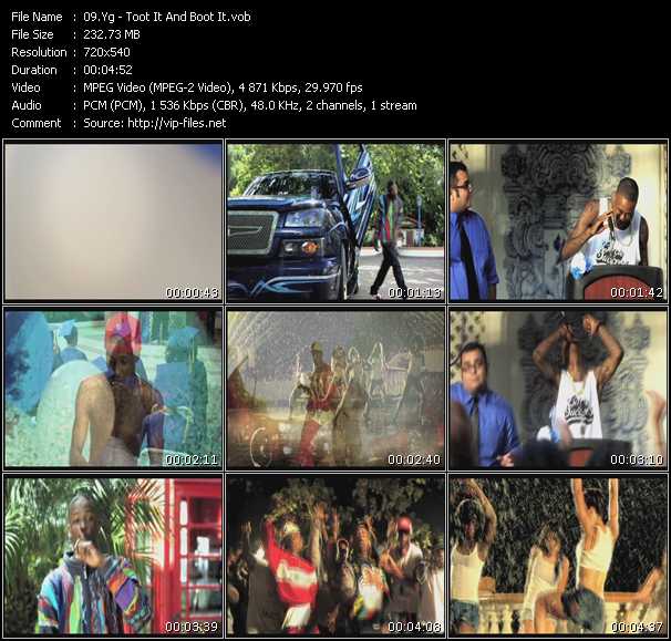 Yg video ”Toot It And Boot It” from dvd ”Urban Video September 2010”