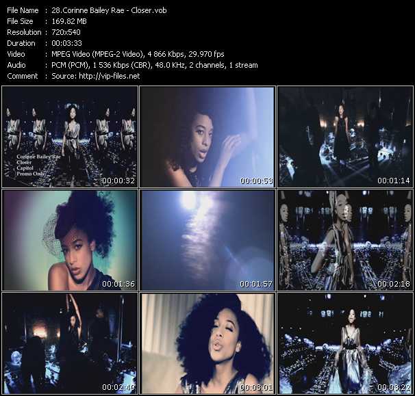 Corinne Bailey Rae video ”Closer” from dvd ”Urban Video September 2010”