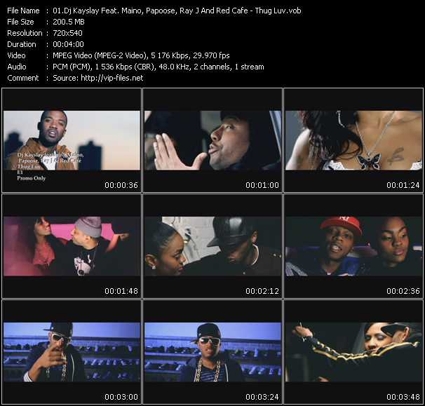 Dj Kay Slay (Dj Kayslay) Feat. Maino, Papoose, Ray J And Red Cafe video ”Thug Luv” from dvd ”Urban Video April 2010”