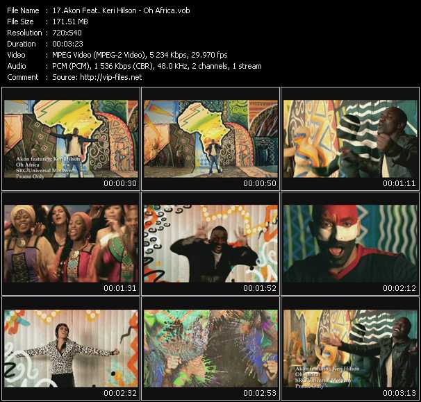 Akon Feat. Keri Hilson video ”Oh Africa” from dvd ”Urban Video April 2010”
