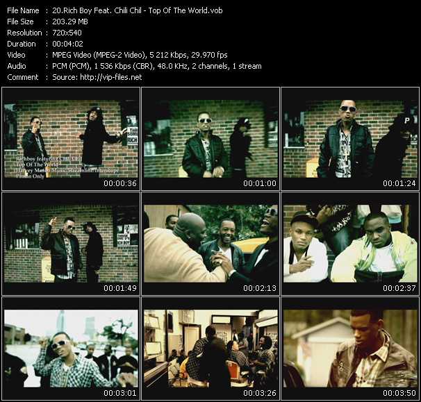 Rich Boy Feat. Chili Chil video ”Top Of The World” from dvd ”Urban Video April 2010”