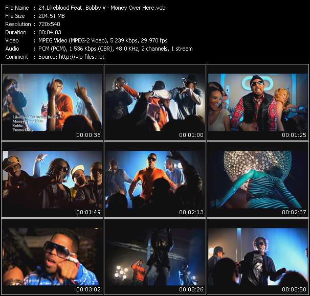 Likeblood Feat. Bobby Valentino (Bobby V) video ”Money Over Here” from dvd ”Urban Video April 2010”
