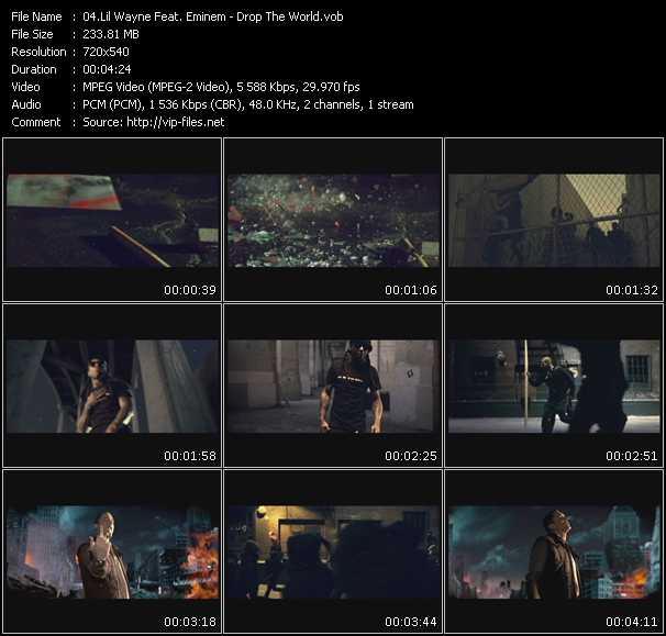 Lil' Wayne Feat. Eminem video ”Drop The World” from dvd ”Urban Video May 2010”
