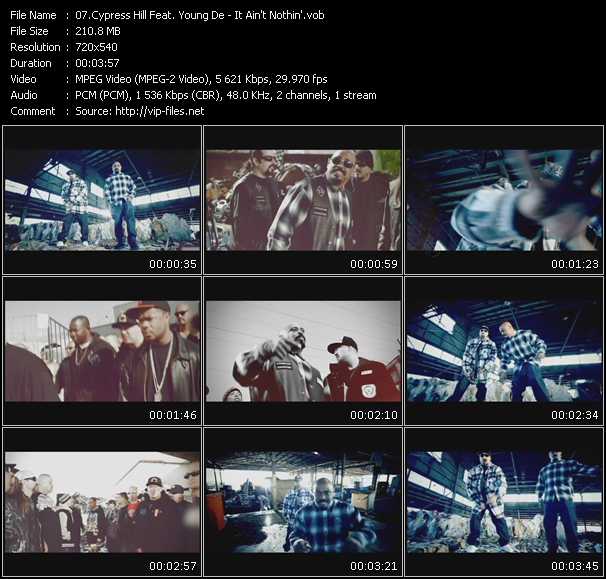 Cypress Hill Feat. Young De video ”It Ain't Nothin'” from dvd ”Urban Video May 2010”