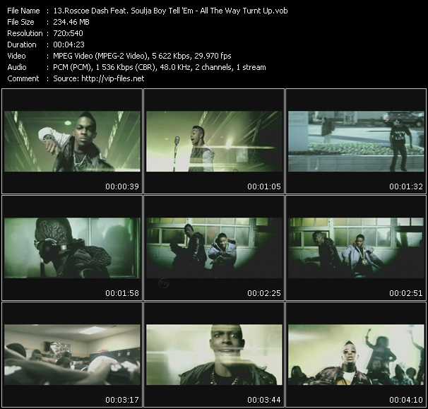 Roscoe Dash Feat. Soulja Boy Tell 'Em video ”All The Way Turnt Up” from dvd ”Urban Video May 2010”