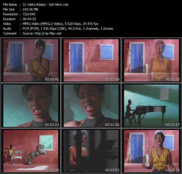 Oleta Adams video ”Get Here” from dvd ”Urban Video May 2010”