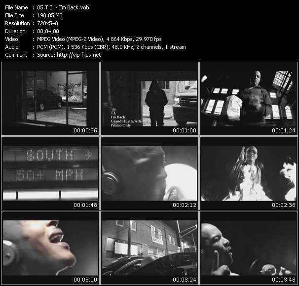 T.I. video ”I'm Back” from dvd ”Urban Video June 2010”