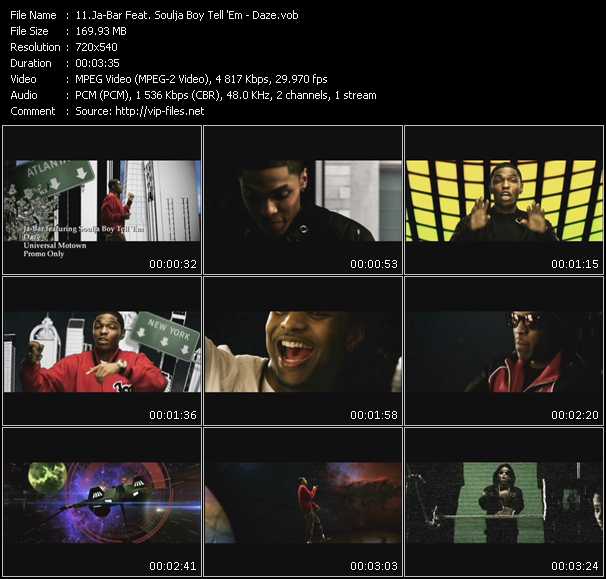 Ja-Bar Feat. Soulja Boy Tell 'Em video ”Daze” from dvd ”Urban Video June 2010”