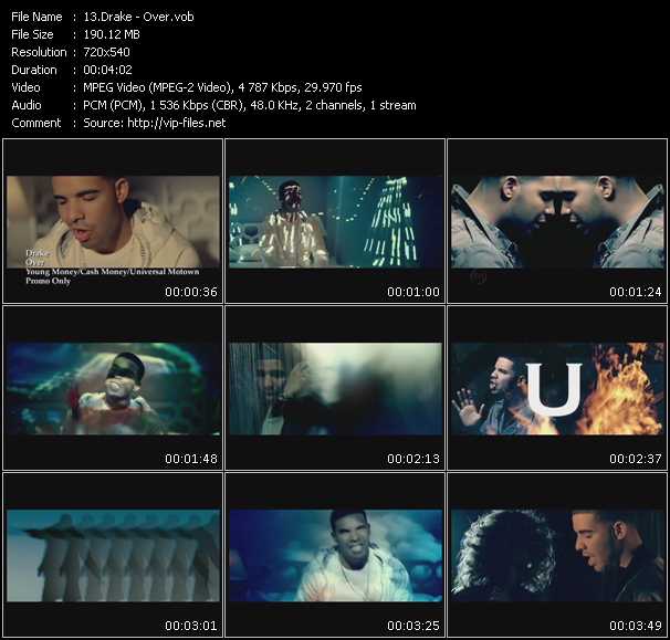 Drake video ”Over” from dvd ”Urban Video June 2010”