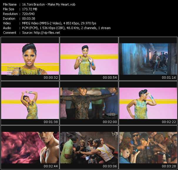 Toni Braxton video ”Make My Heart” from dvd ”Urban Video June 2010”