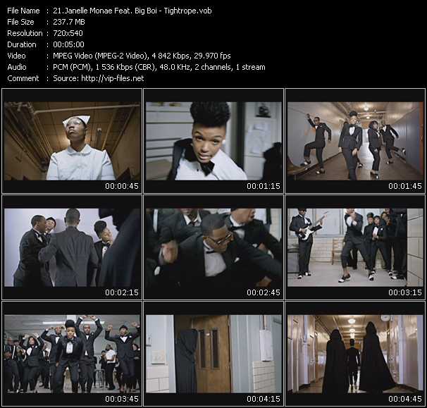Janelle Monae Feat. Big Boi video ”Tightrope” from dvd ”Urban Video June 2010”